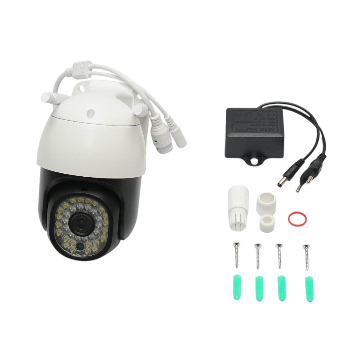 Camera de supraveghere smart P2P WIFI & 4G 3MP, senzor miscare, detectie umana, night vision, PTZ rotativa 355 grade, aplicatie V380 Pro